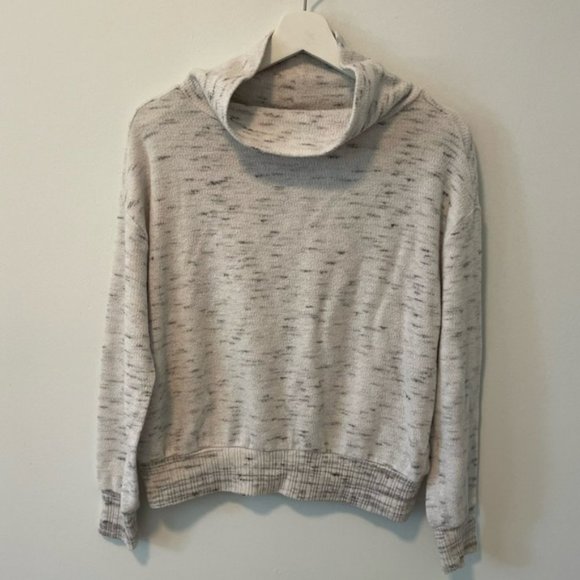 Anthropologie Grey Mock/Cowl Neck Sweater - Picture 11 of 11